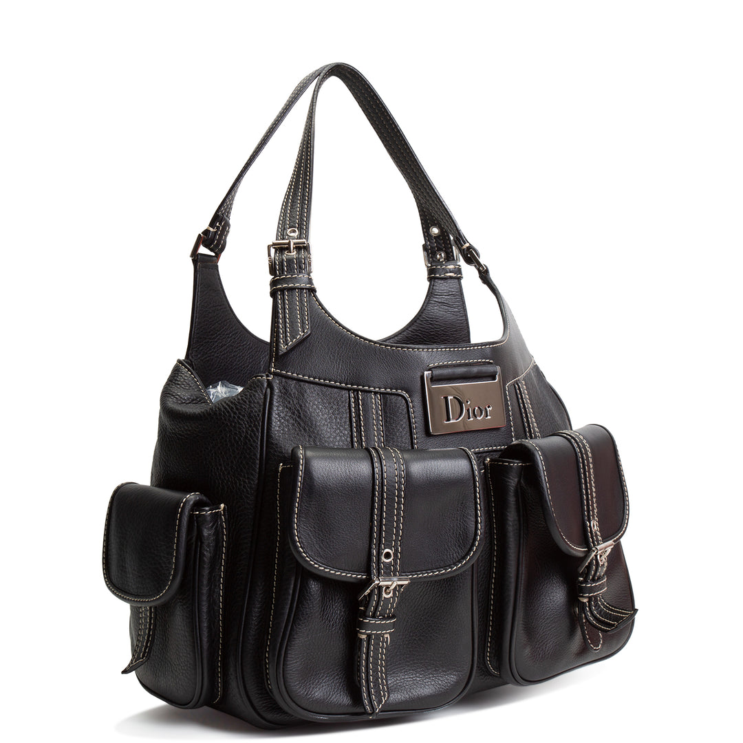 DIOR Leather Street Chic Bag - Black