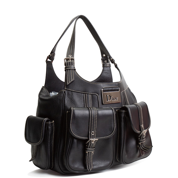 DIOR Leather Street Chic Bag - Black