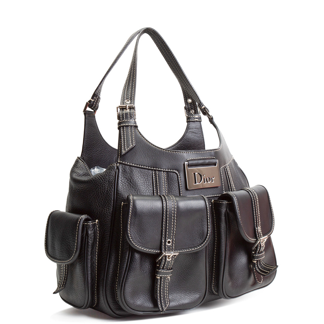 DIOR Leather Street Chic Bag - Black