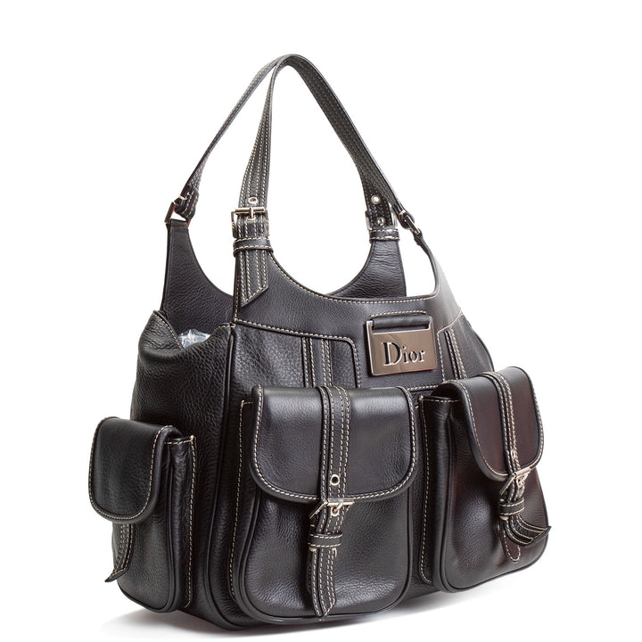 DIOR Leather Street Chic Bag - Black