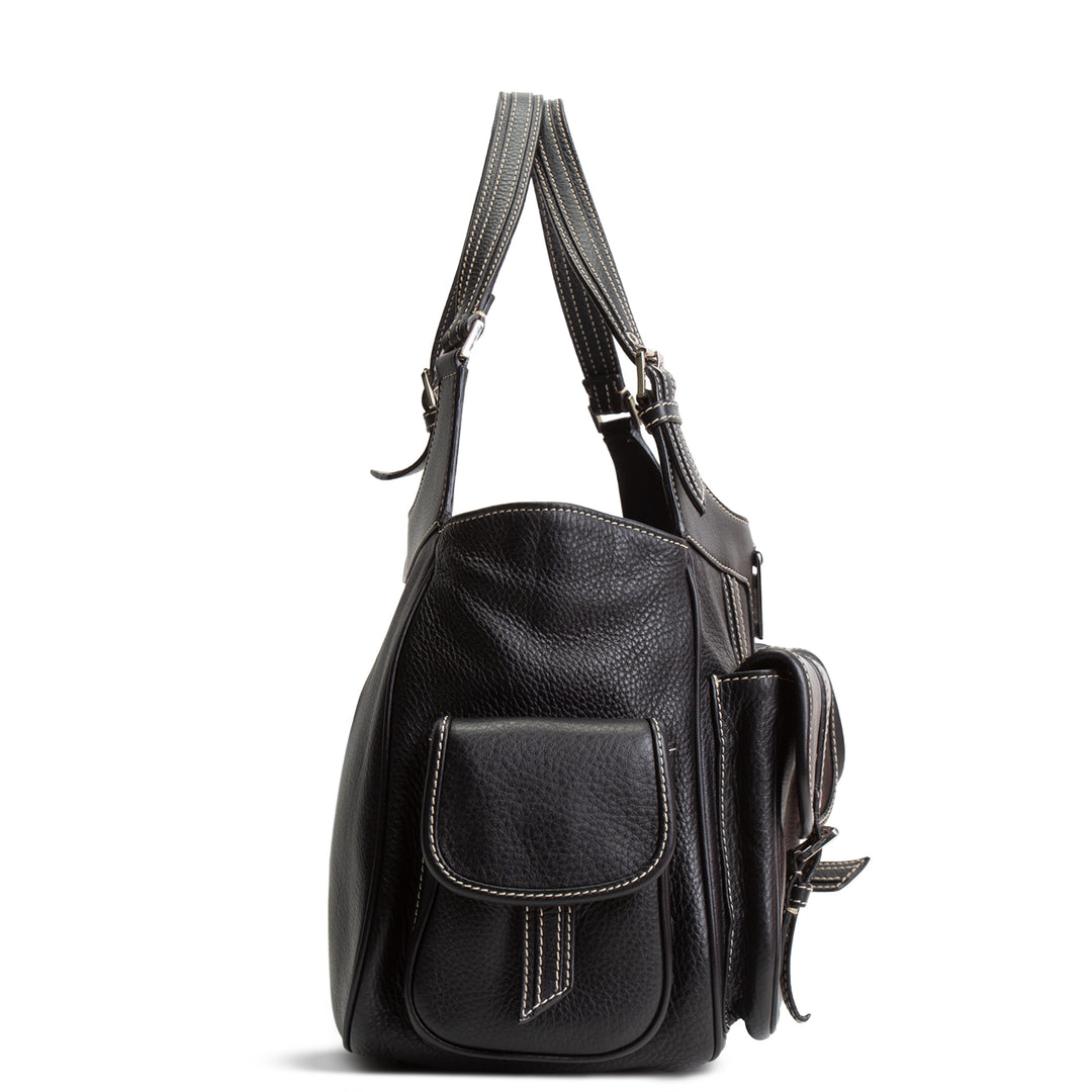 DIOR Leather Street Chic Bag - Black