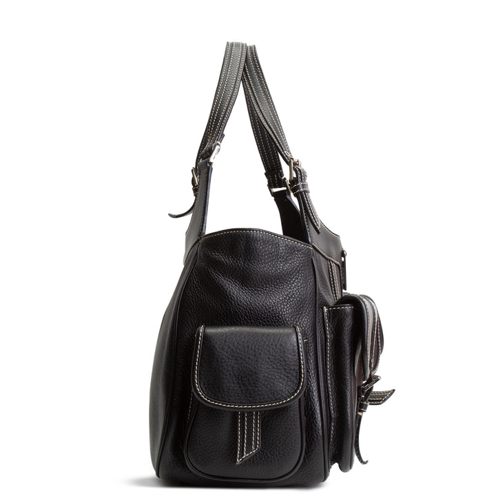 DIOR Leather Street Chic Bag - Black