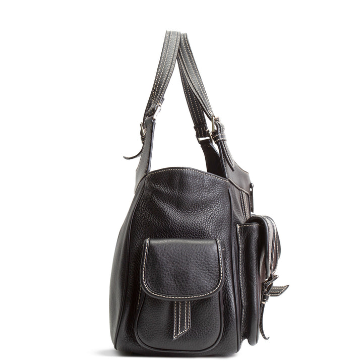 DIOR Leather Street Chic Bag - Black