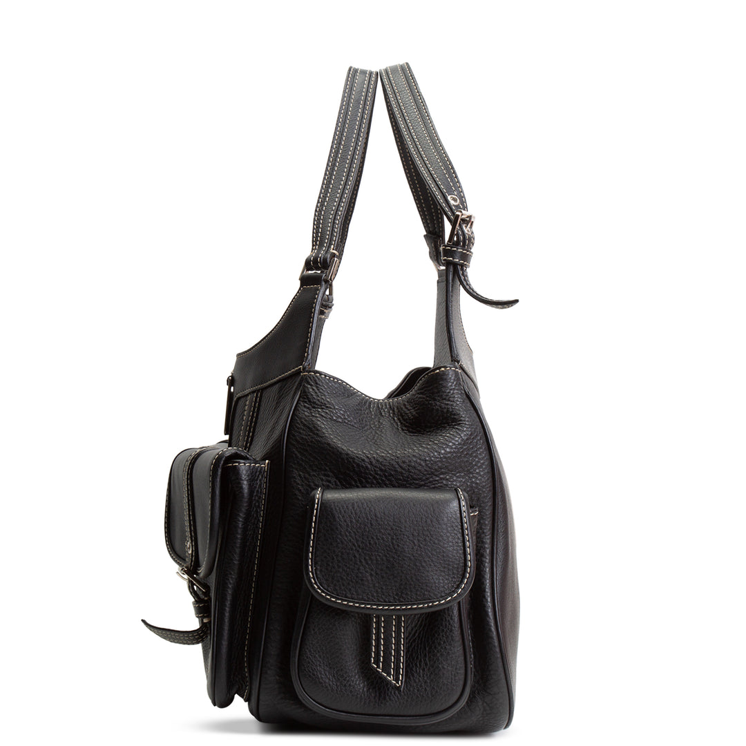 DIOR Leather Street Chic Bag - Black