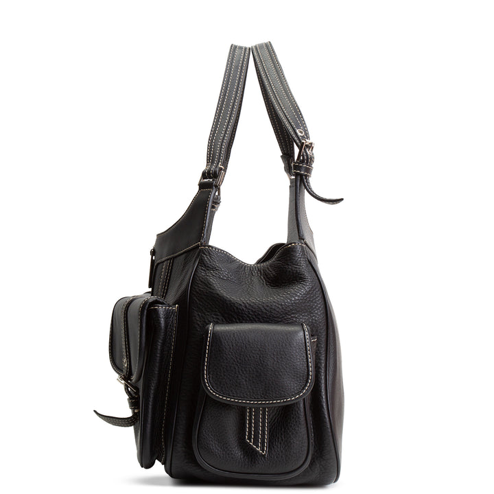 DIOR Leather Street Chic Bag - Black