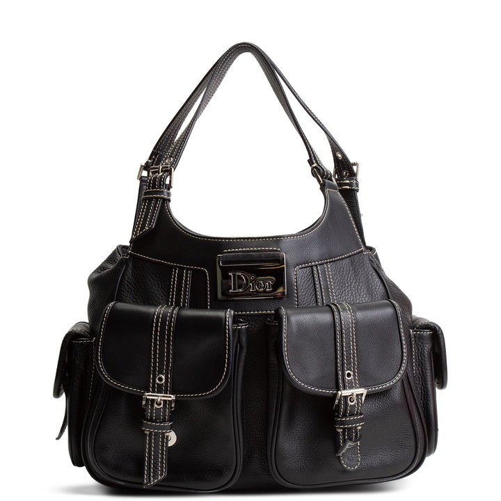 DIOR Leather Street Chic Bag - Black
