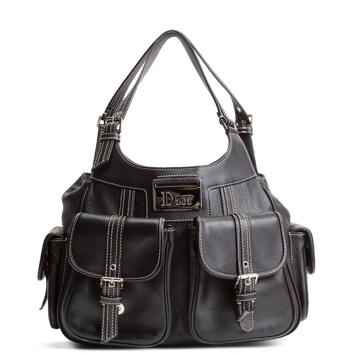 DIOR Leather Street Chic Bag - Black