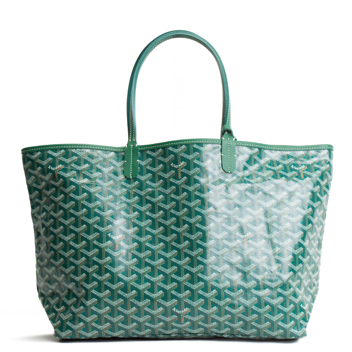 GOYARD Goyardine St. Louis Tote w/ Pouch PM - Green