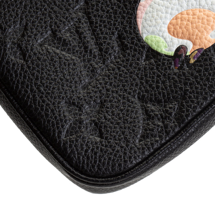 LOUIS VUITTON x Takashi Murakami Monogram Empreinte Panda Mini Pochette - Black