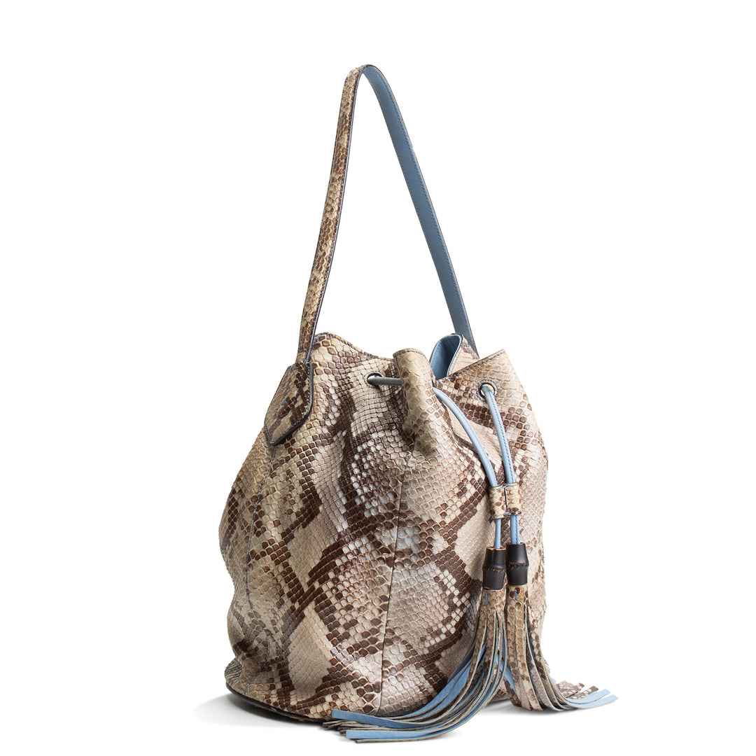 GUCCI Python Bucket Bag
