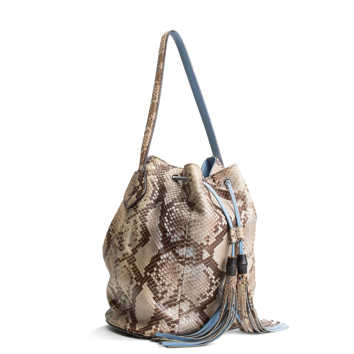 GUCCI Python Bucket Bag