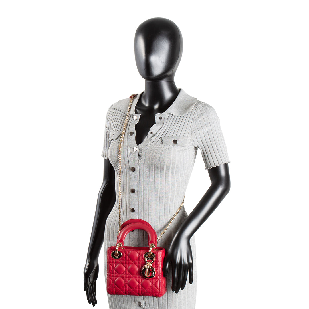 DIOR Lady Dior Mini - Red