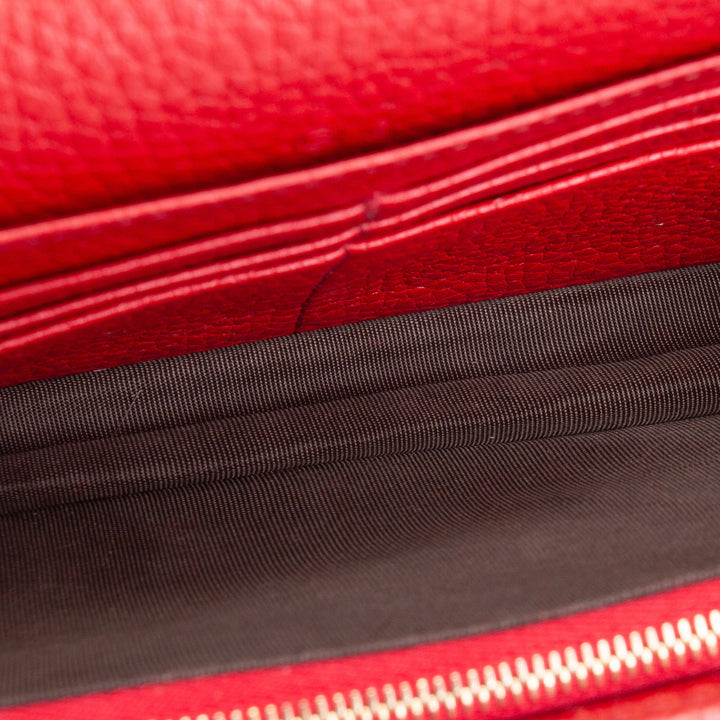 GUCCI Soho Disco Wallet On Chain - Red OUTLET FINAL SALE