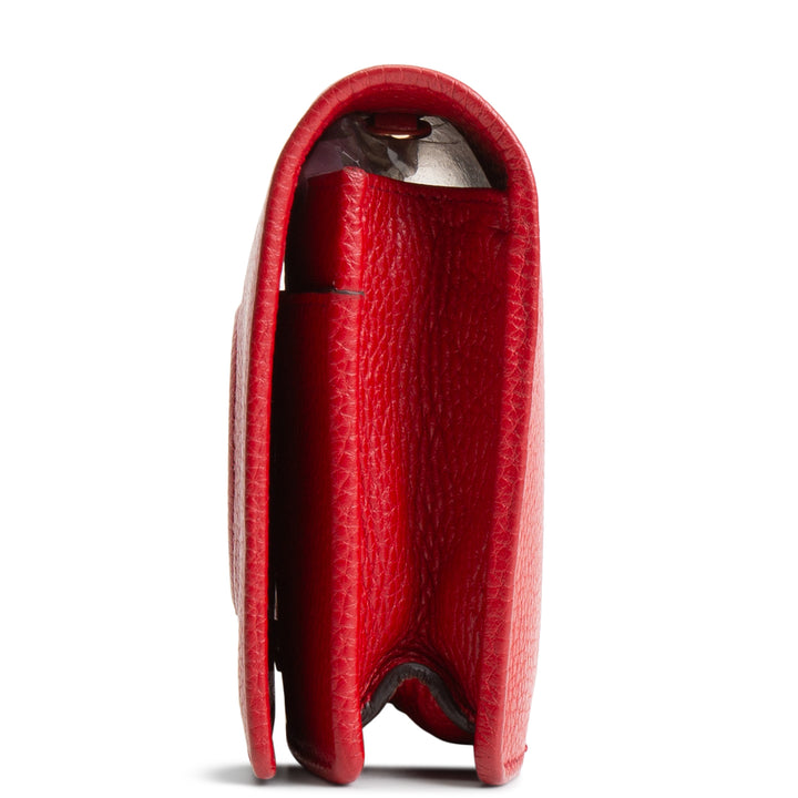 GUCCI Soho Disco Wallet On Chain - Red OUTLET FINAL SALE