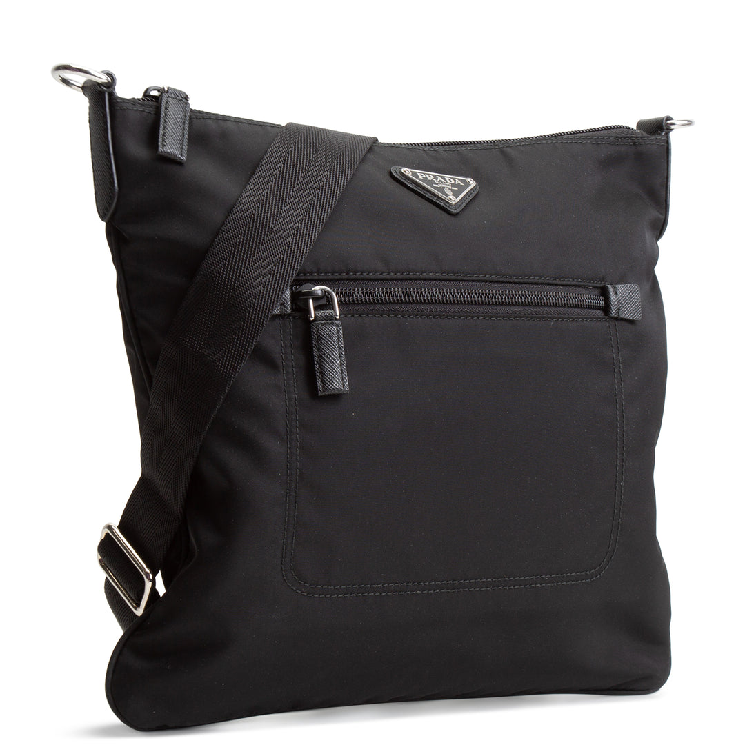 Prada Nylon Messenger - Black