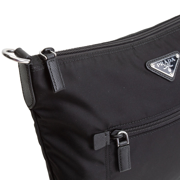 Prada Nylon Messenger - Black