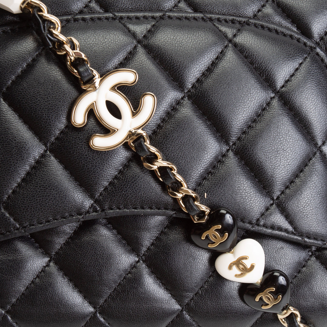 CHANEL Candy Heart Flap Bag - Black
