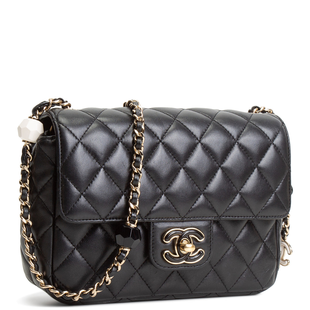 CHANEL Candy Heart Flap Bag - Black