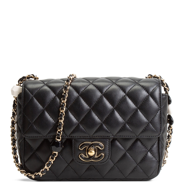 CHANEL Candy Heart Flap Bag - Black