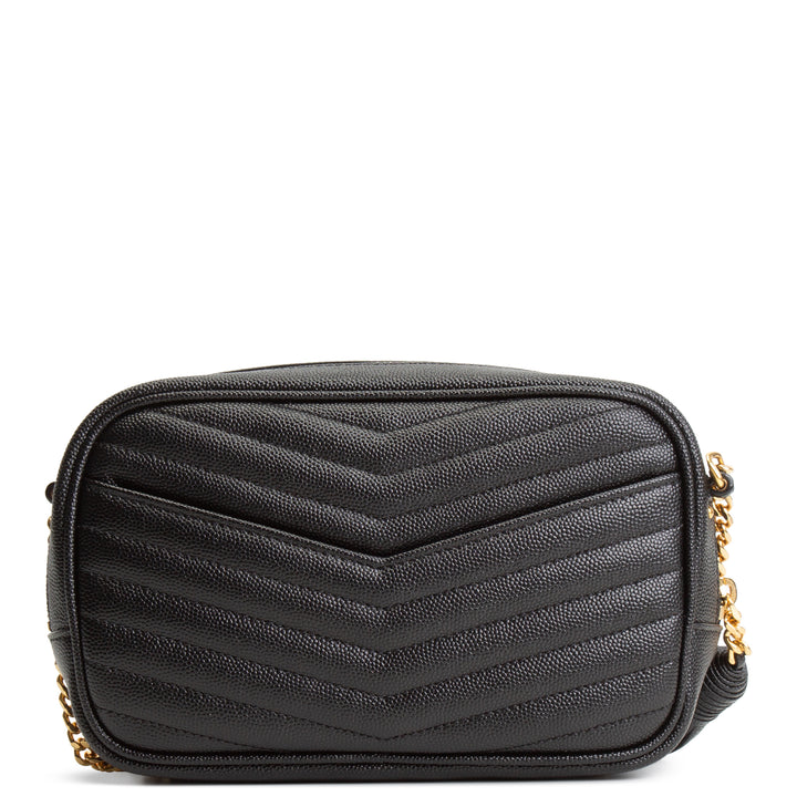 SAINT LAURENT Mini Lou Tassel Camera Bag Crossbody - Black