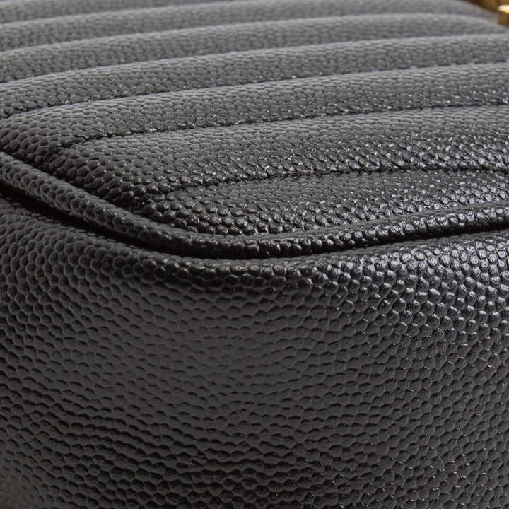 SAINT LAURENT Mini Lou Tassel Camera Bag Crossbody - Black