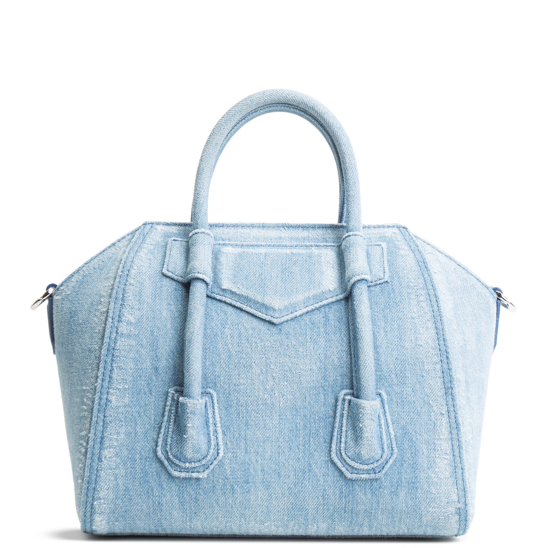 Givenchy Denim Antigona Lock Bag - Blue