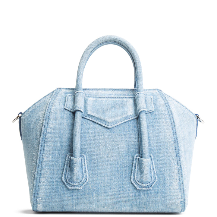Givenchy Denim Antigona Lock Bag - Blue