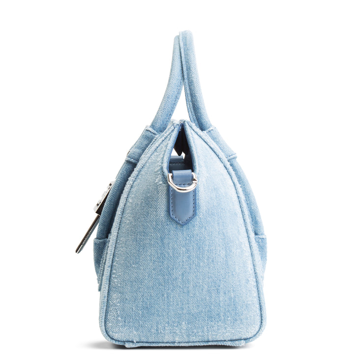 Givenchy Denim Antigona Lock Bag - Blue