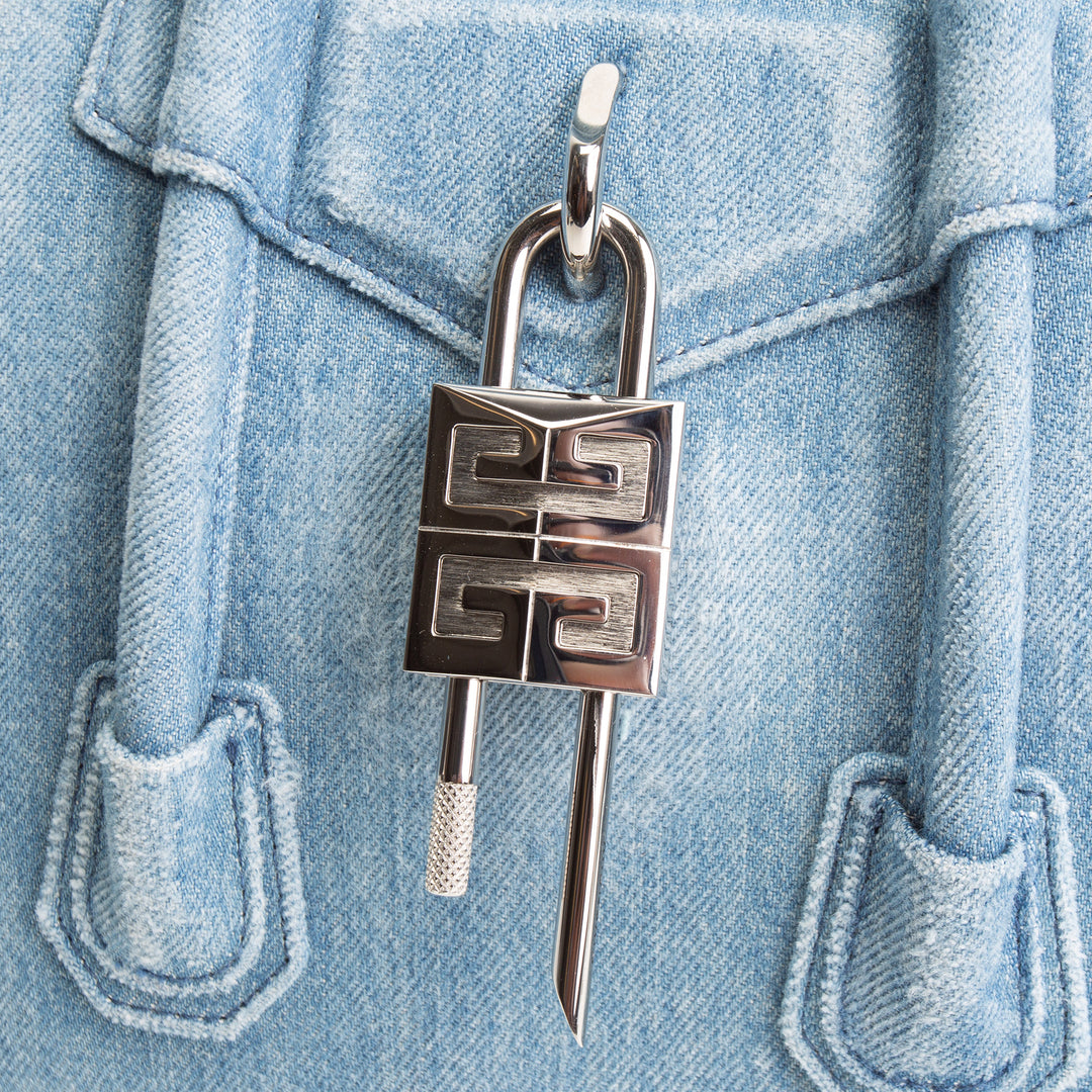 Givenchy Denim Antigona Lock Bag - Blue
