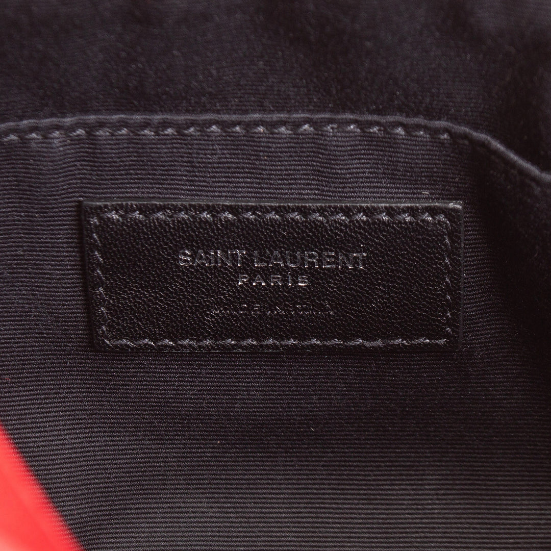 SAINT LAURENT Leather Tassel Leather Belt Bag