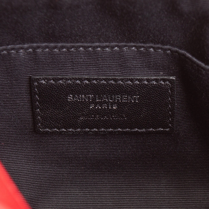 SAINT LAURENT Leather Tassel Leather Belt Bag