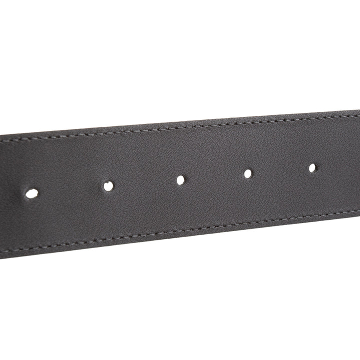 GUCCI GG Belt 40 mm Black w/ Silver