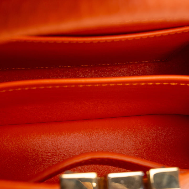 LOUIS VUITTON Taurillon Python Trim Capucines Mini -Orange