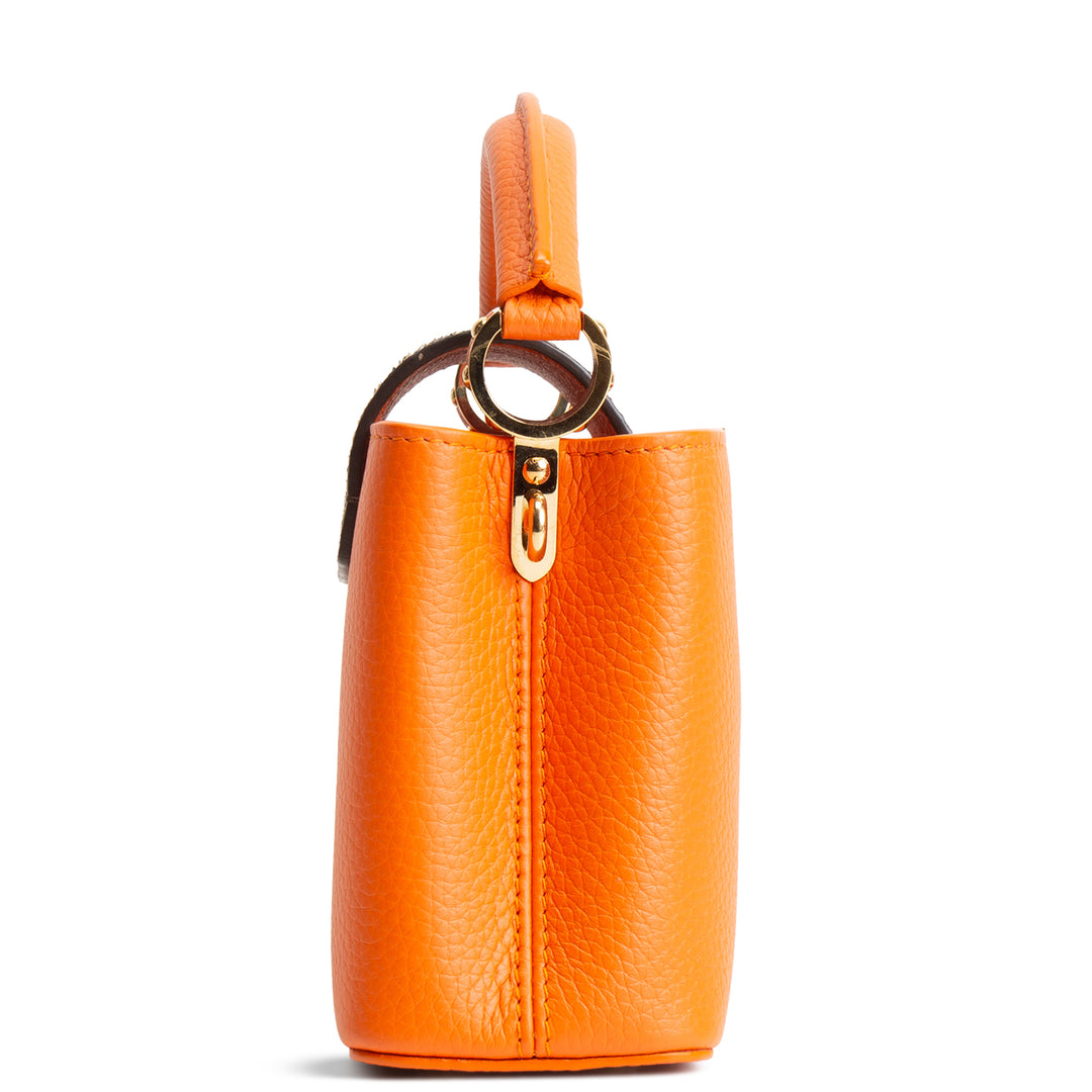 LOUIS VUITTON Taurillon Python Trim Capucines Mini -Orange