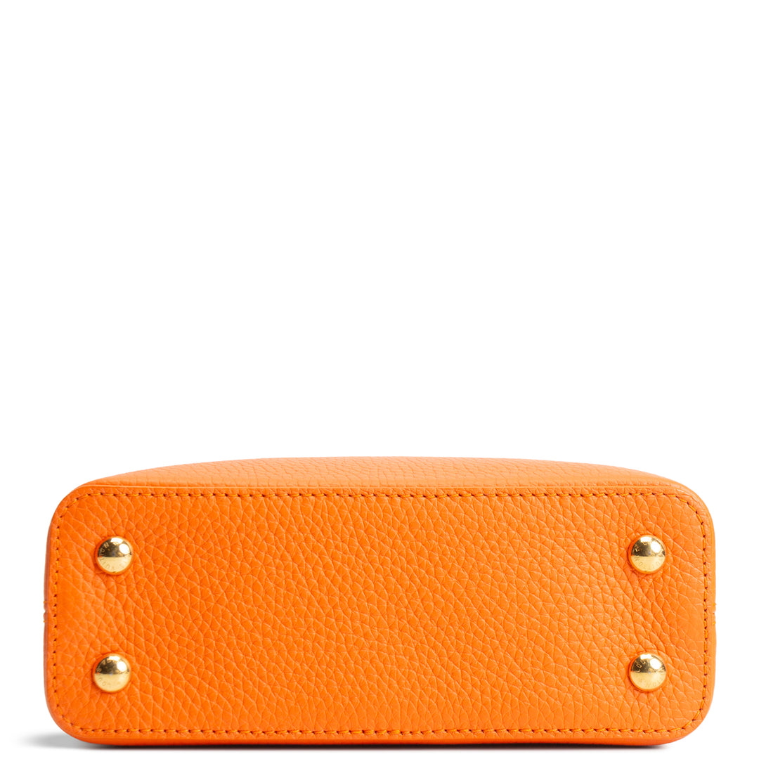 LOUIS VUITTON Taurillon Python Trim Capucines Mini -Orange