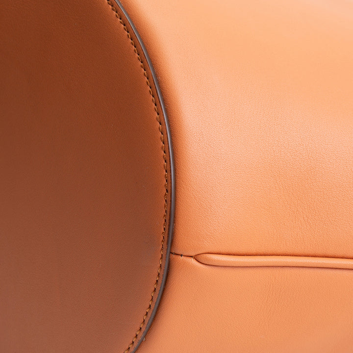 MCM Leather Himmel Large Tote - Cognac