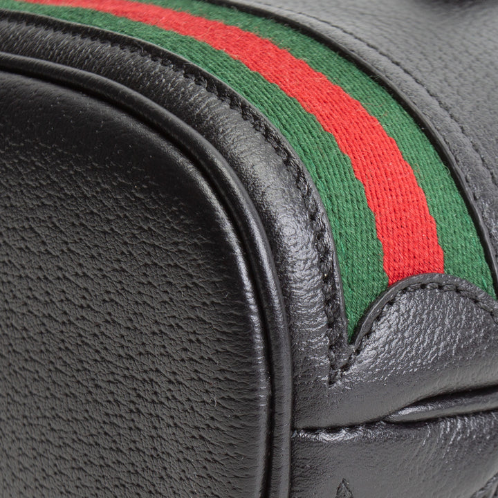 GUCCI Small Ophidia Web Bucket Bag - Black