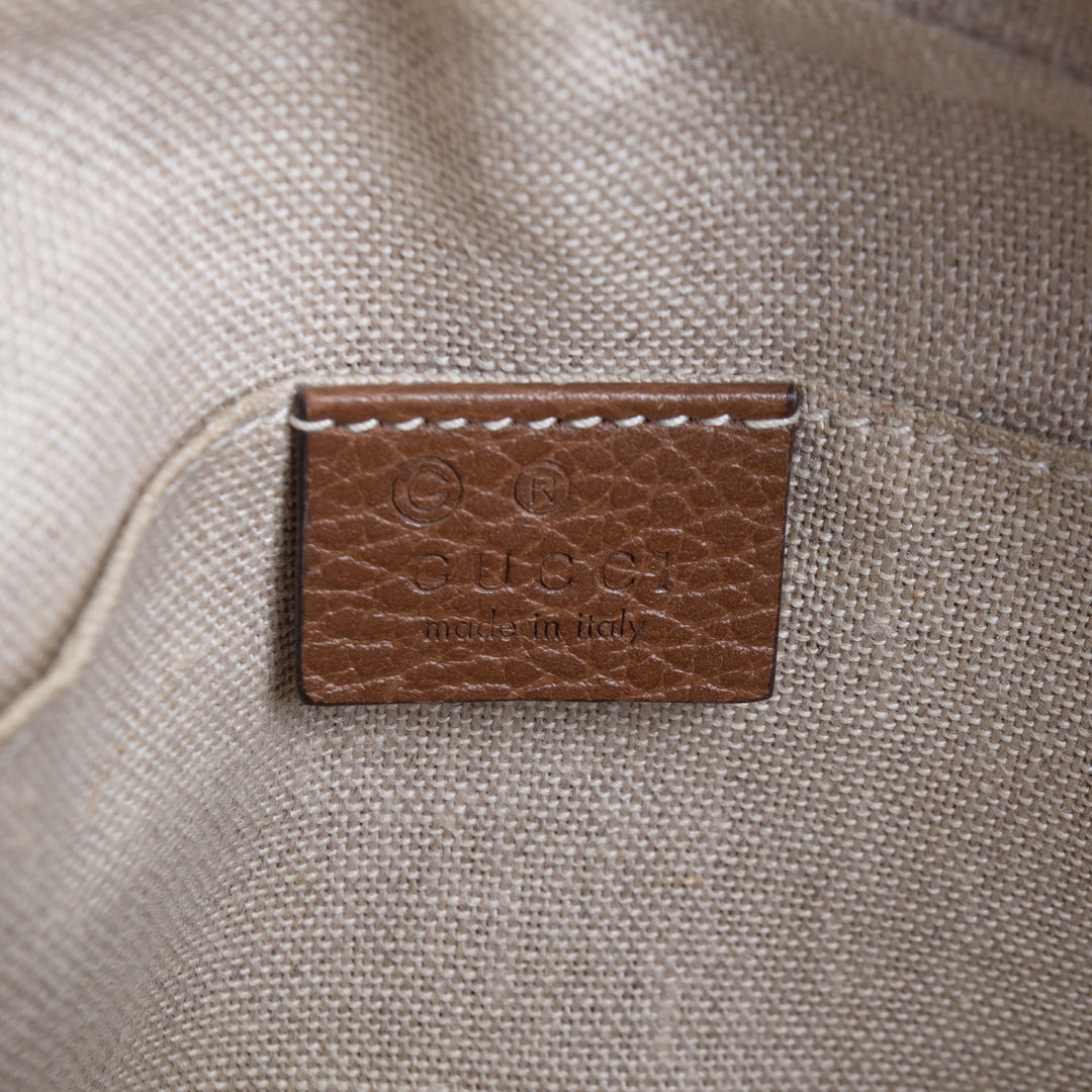 GUCCI GG Canvas Bree Crossbody - Brown