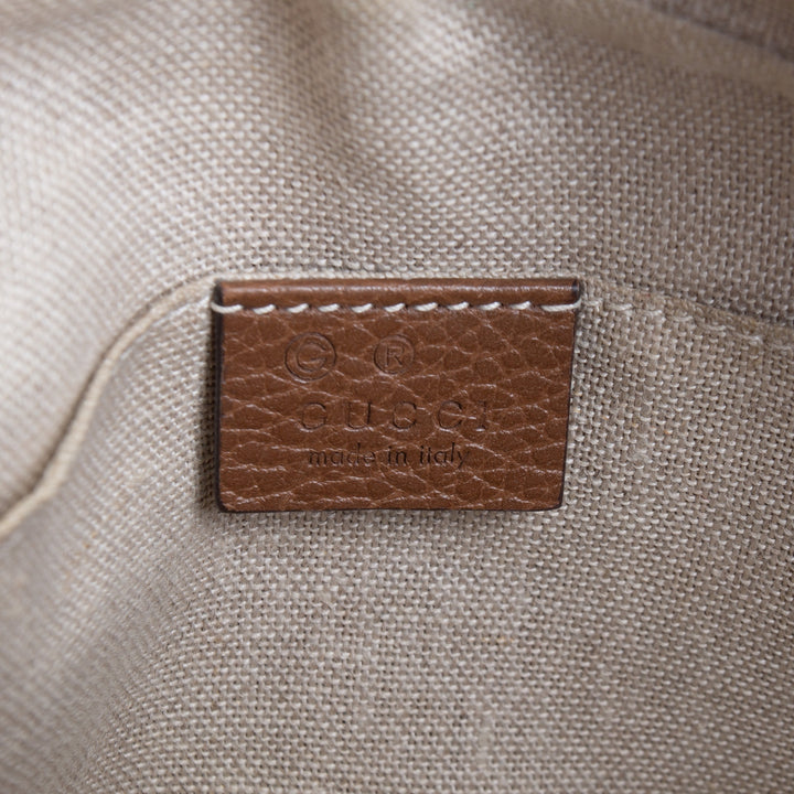 GUCCI GG Canvas Bree Crossbody - Brown