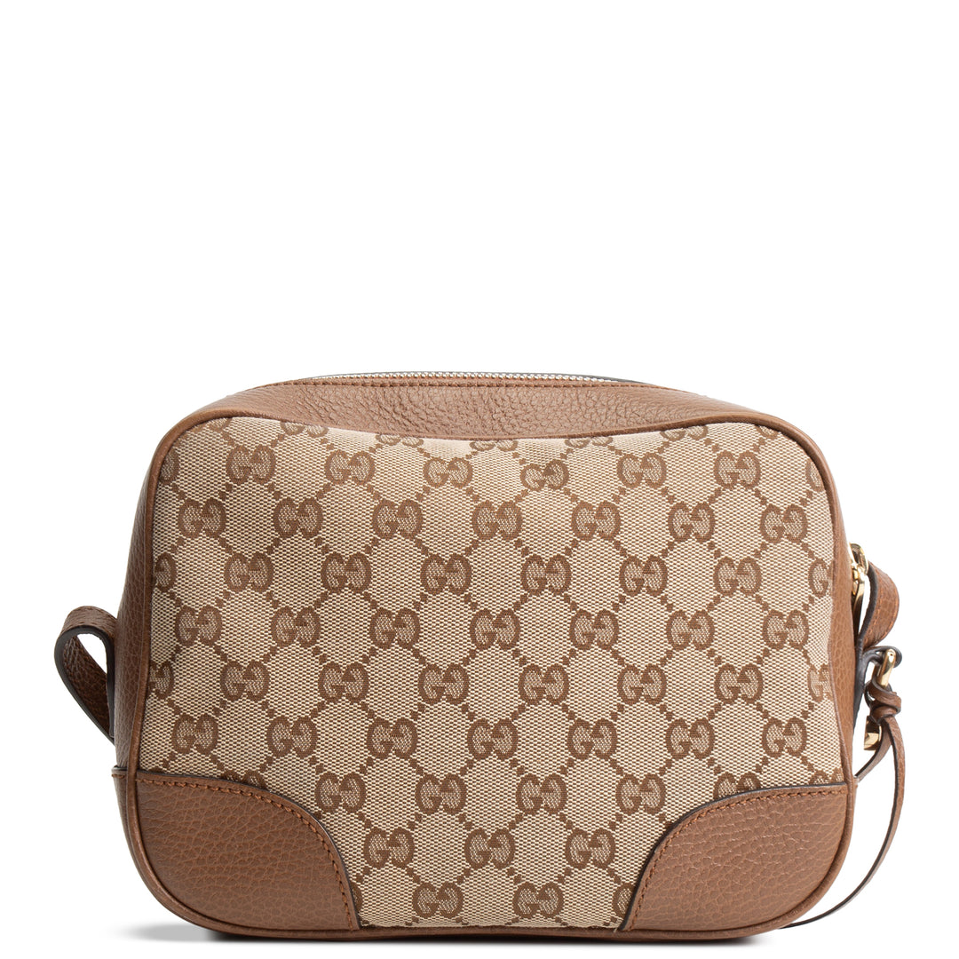 GUCCI GG Canvas Bree Crossbody - Brown