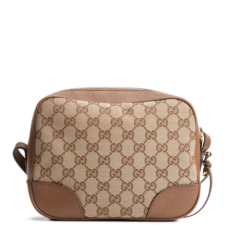 GUCCI GG Canvas Bree Crossbody - Brown