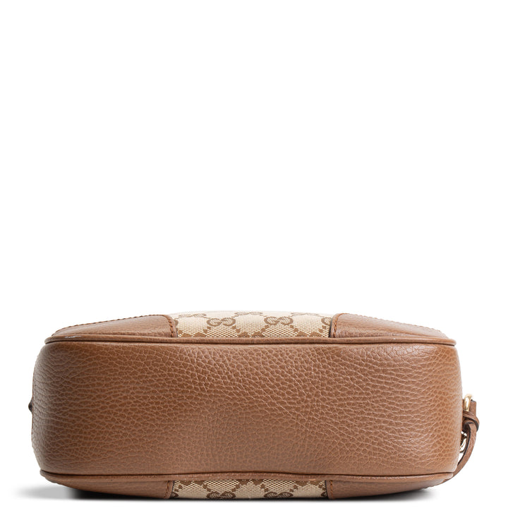 GUCCI GG Canvas Bree Crossbody - Brown