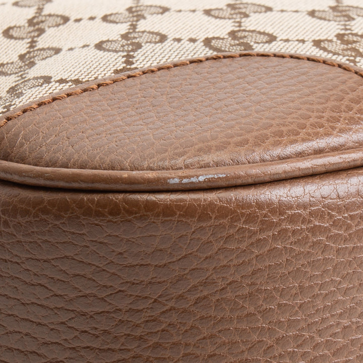 GUCCI GG Canvas Bree Crossbody - Brown