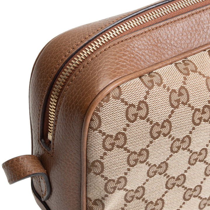 GUCCI GG Canvas Bree Crossbody - Brown