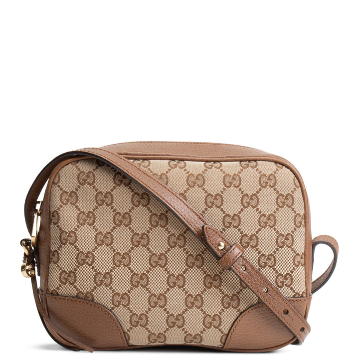 GUCCI GG Canvas Bree Crossbody - Brown