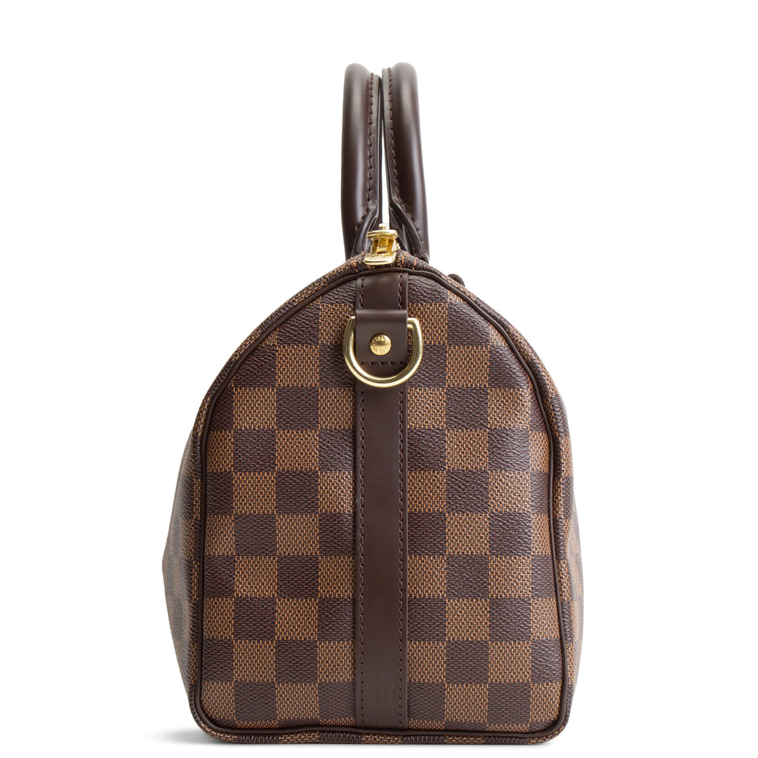 LOUIS VUITTON Damier Ebene Speedy Bandouliere 25
