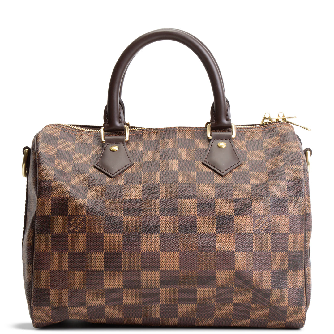 LOUIS VUITTON Damier Ebene Speedy Bandouliere 25