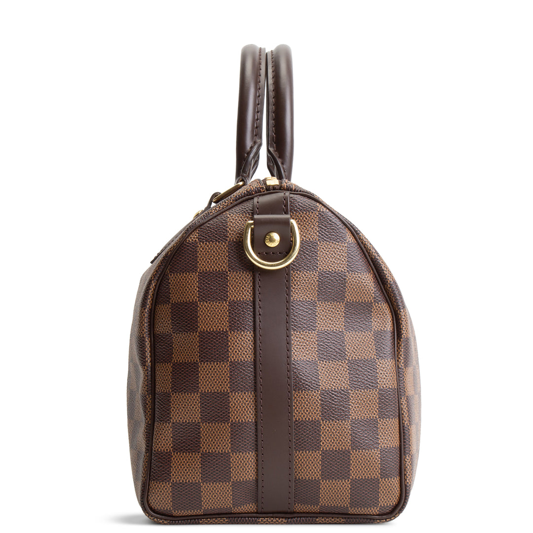 LOUIS VUITTON Damier Ebene Speedy Bandouliere 25