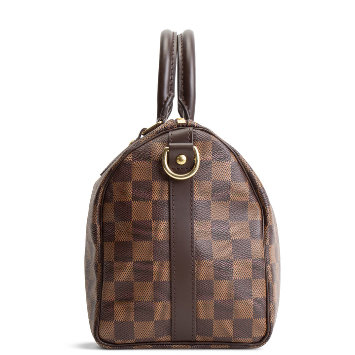 LOUIS VUITTON Damier Ebene Speedy Bandouliere 25
