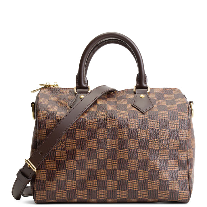 LOUIS VUITTON Damier Ebene Speedy Bandouliere 25
